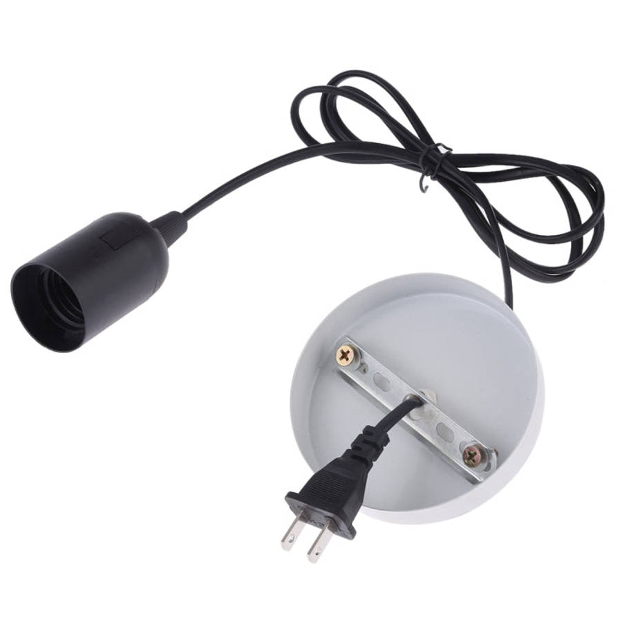E27 Wire Cap Lamp Holder Chandelier Power Socket with Base & 1.5m Extension Cable, US Plug, E27