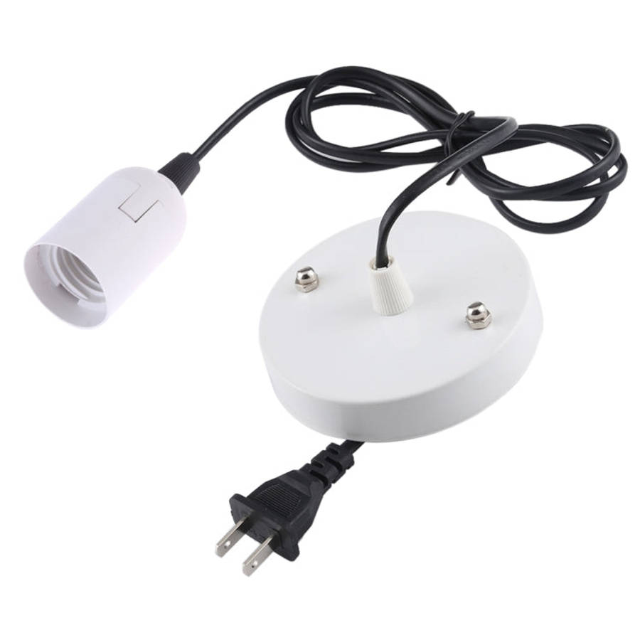 E27 Wire Cap Lamp Holder Chandelier Power Socket with Base & 1.5m Extension Cable, US Plug, E27