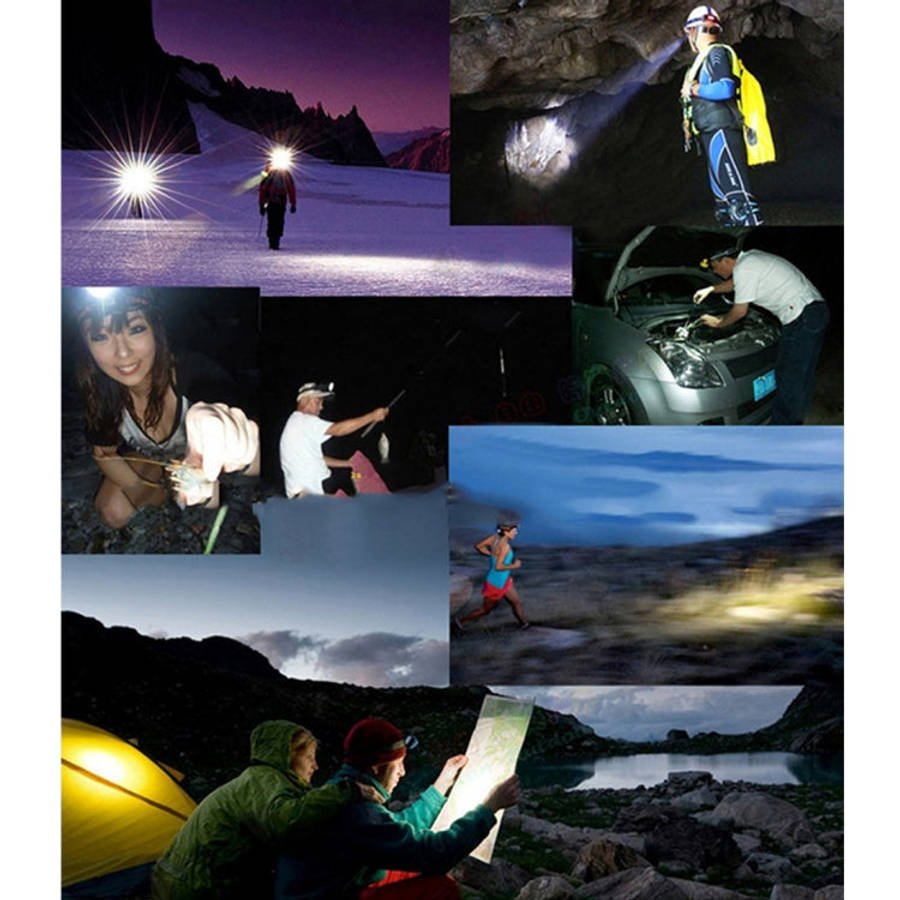 5W 4-Modes Waterproof White Light LED Head Lamp
