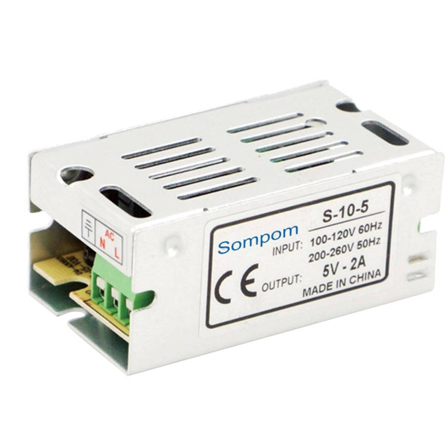SOMPOM S-10-5 10W 5V 2A Switching Driver LED Light Strip Display Screen Lighting Monitor Power Su...