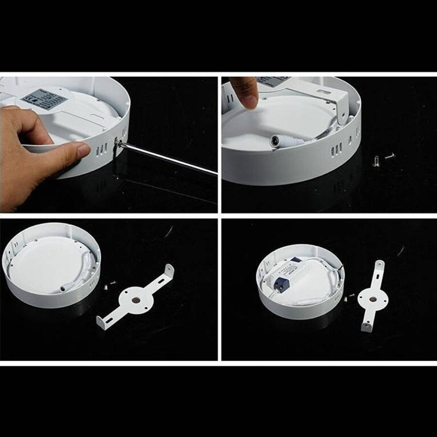 12cm 30 LEDs SMD 2835, AC 85-265V, 6W Warm White Light