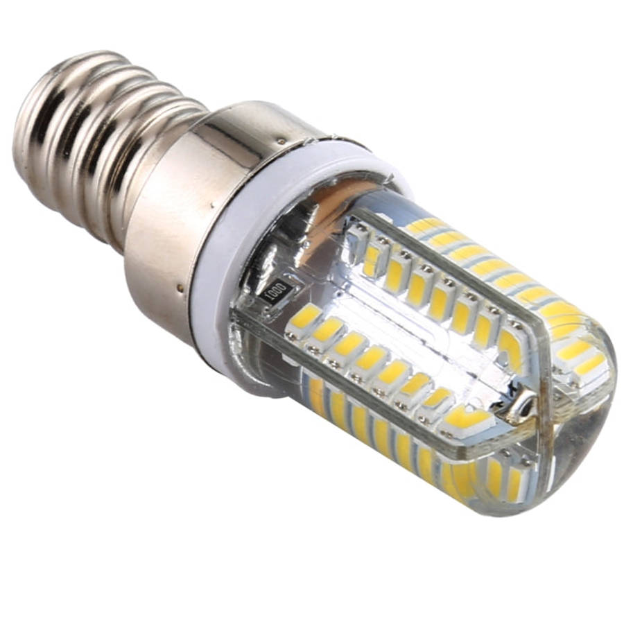 E12 SMD 3014 64 LEDs Dimmable LED Corn Light, AC 220V, E12