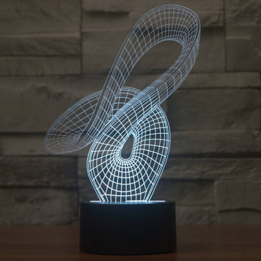 7 Color Discoloration Creative Visual Stereo Lamp Desk Lamp Night Light, 2869 Abstract Style
