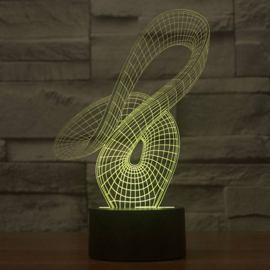 7 Color Discoloration Creative Visual Stereo Lamp Desk Lamp Night Light, 2869 Abstract Style