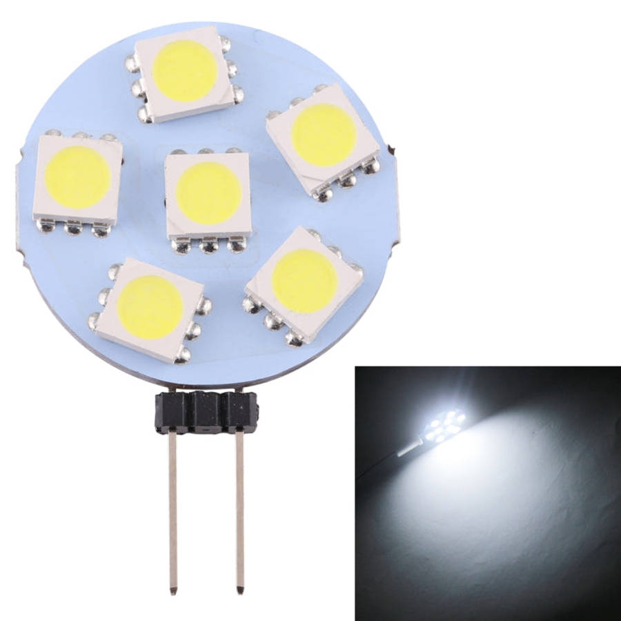 G4 6 LEDs SMD 5050 72LM 2800-3200K Stepless Dimming Energy Saving Light Pin Base Lamp Bulb, DC 12...