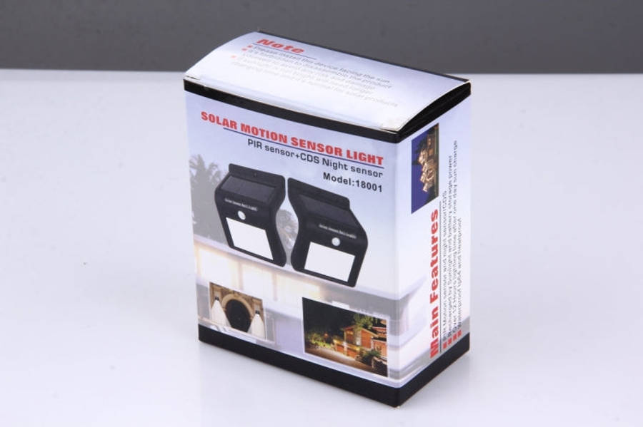 8 LEDs Solar Motion Sensor Wall Light with Solar Panel, 8 LEDs White Light