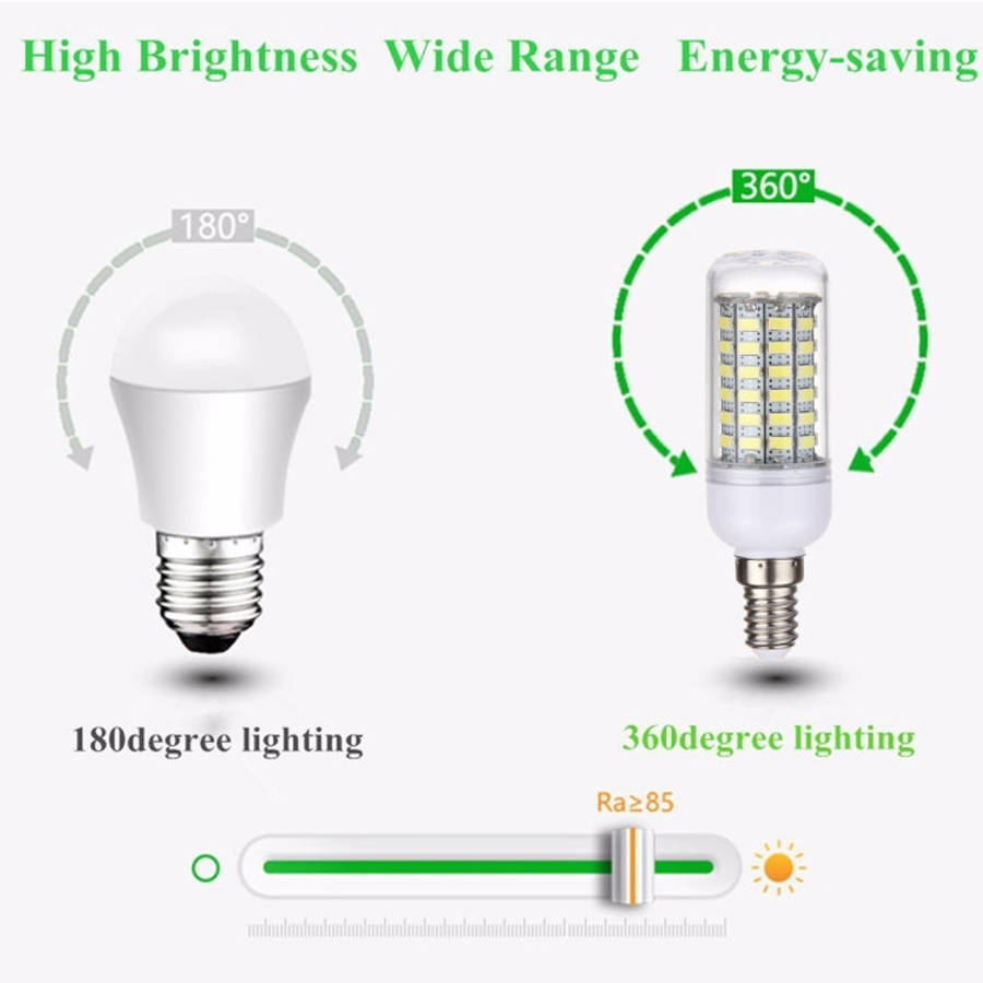 E14 5.5W 69 LEDs SMD 5730 LED Corn Light Bulb, AC 220-240V, AC 220-240V