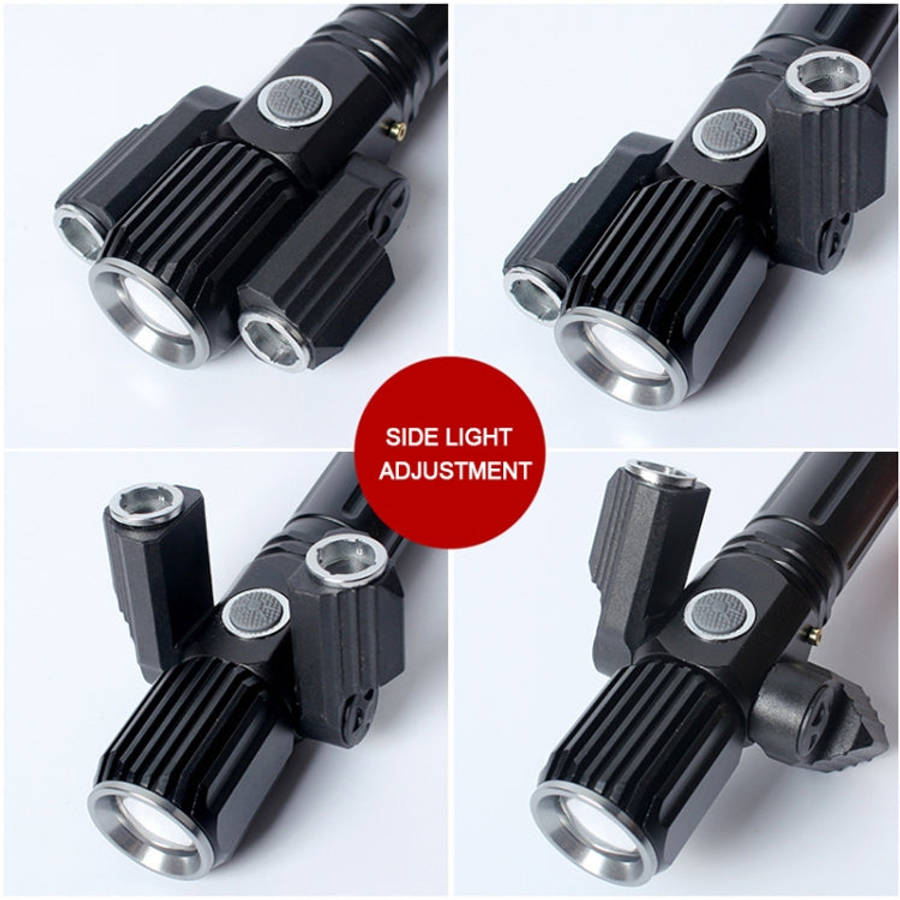 KS-738 USB Charging Waterproof T6+XPE Zoomable LED Flashlight with 4-Modes, KS-738