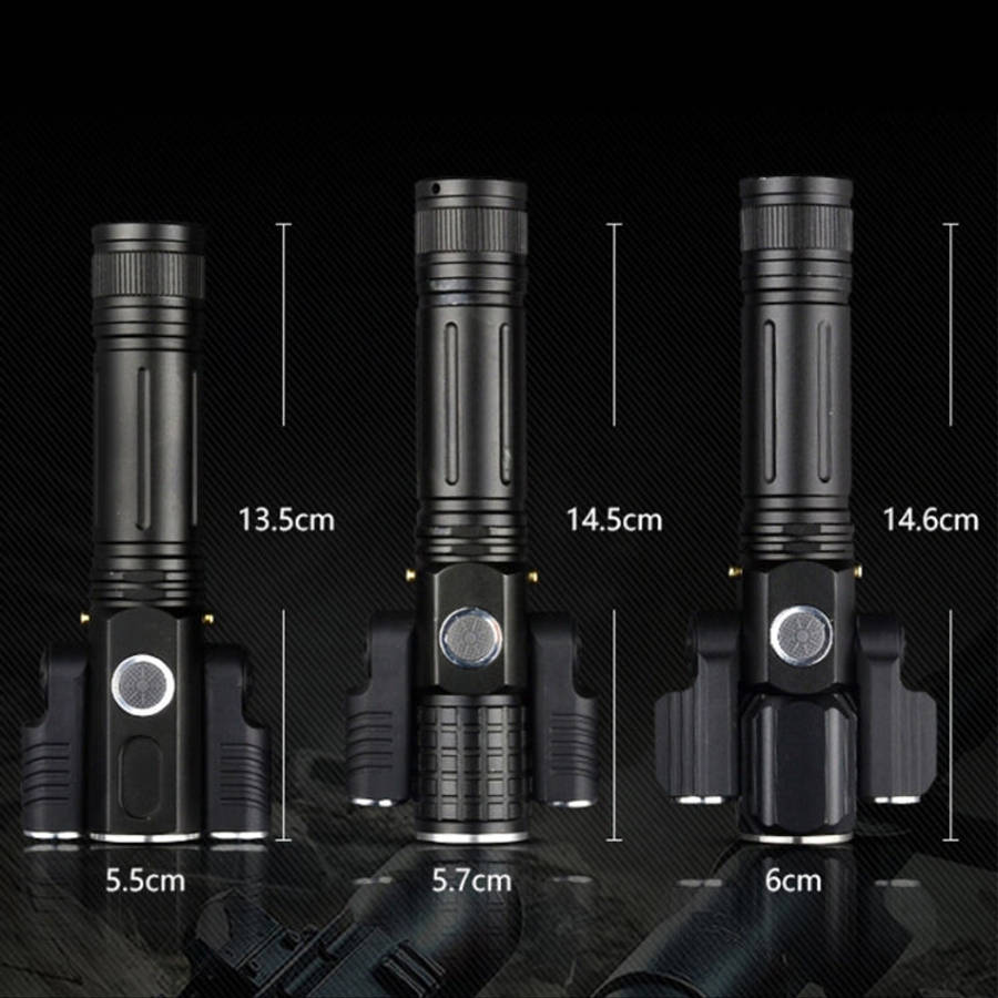KS-739 USB Charging Waterproof T6+XPE Fixed Focus LED Flashlight with 4-Modes & 18650 lithium bat...