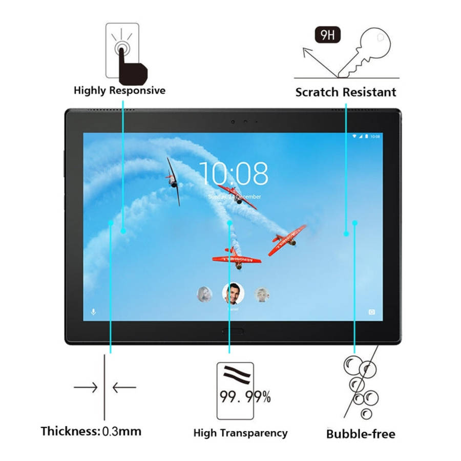 For Lenovo TAB 4 10 Plus 0.3mm 9H Hardness Tempered Glass Screen Film, For TAB 4 10 Plus