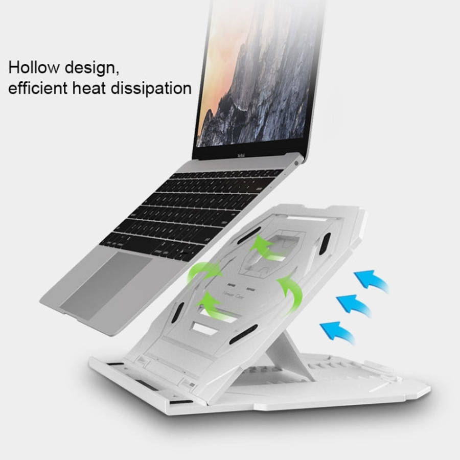 T3 Multi-function Hollow Design Cooling Bracket with 10-Level Adjustable Angle for Notebook,  Mac...