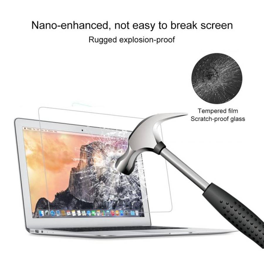 9H Surface Hardness HD Explosion-proof Tempered Glass Film for Macbook Pro 13.3 inch with Touch B...