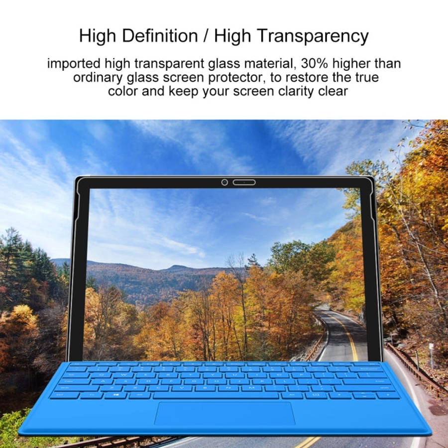 0.4mm 9H Surface Hardness Full Screen Tempered Glass Film for Microsoft Surface 3 10.8 inch, For ...
