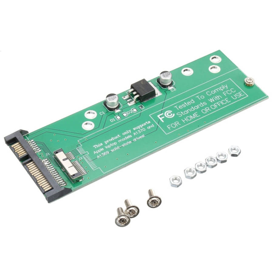 Hard Disk Drive Adapter 12 + 6-pin To SATA 22-Pin SSD Adapter Converter Card for Apple MacBook Ai...