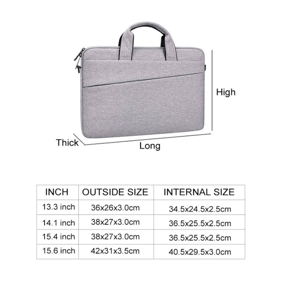 ST03S 13.3 inch Double Side Pockets Wearable Oxford Cloth Soft Handle Portable Laptop Tablet Bag,...