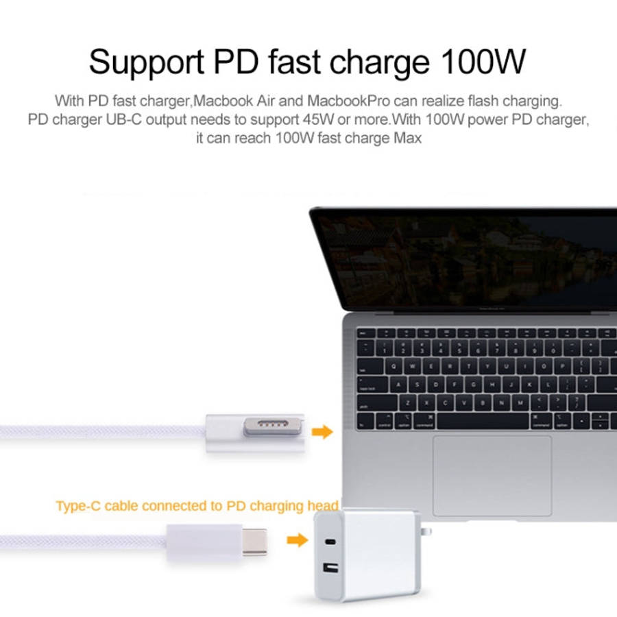 45W / 65W / 85W / 100W 5 Pin MagSafe 2 (T-Shaped) to USB-C / Type-C PD Charging Cable, 45W / 65W ...