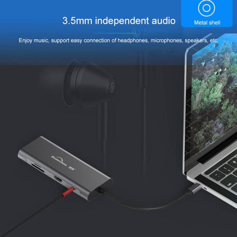 Blueendless 9 In 1 Multi-function Type-C / USB-C HUB Expansion Dock, 9 In 1
