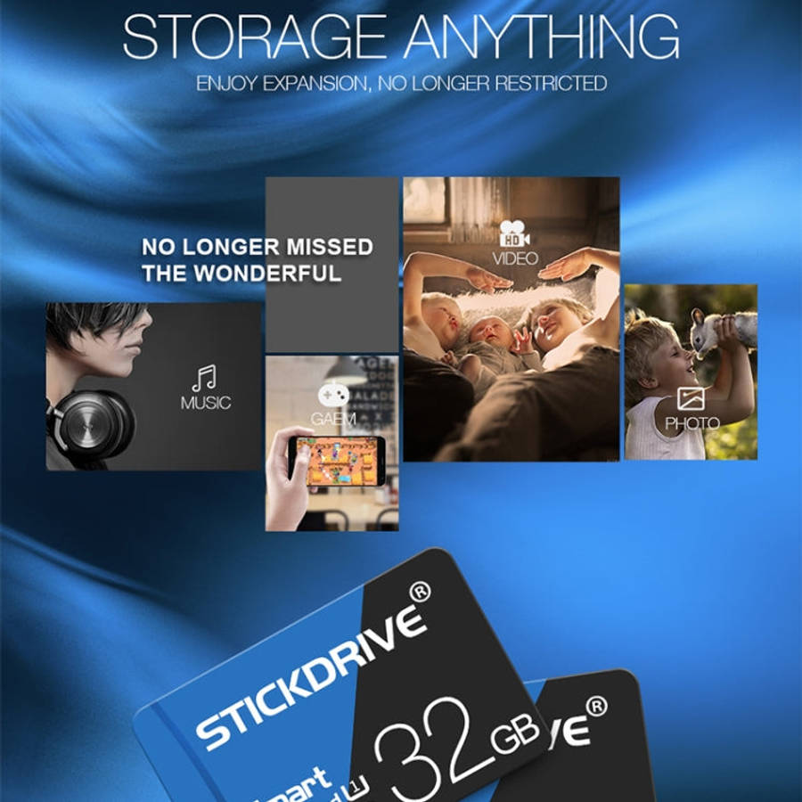 STICKDRIVE 32GB High Speed U1 Blue and Black TF(Micro SD) Memory Card, 32GB