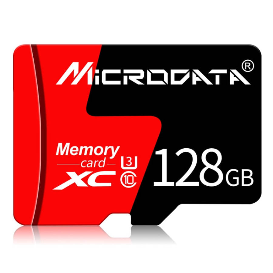 MICRODATA 128GB U3 Red and Black TF(Micro SD) Memory Card, 128GB