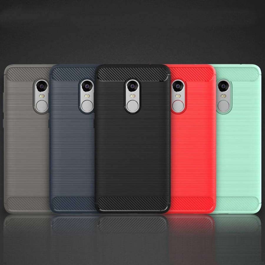 For Xiaomi  Redmi Note 4X Brushed Carbon Fiber Texture Shockproof TPU Protective Case , For Redmi...