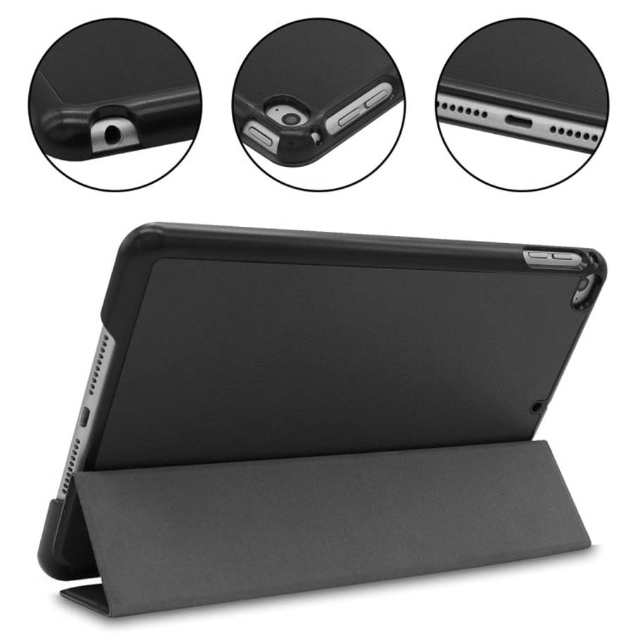 Custer Texture Horizontal Flip Smart PU Leather Case for iPad Mini 4 / Mini 5, with Sleep / Wake-...