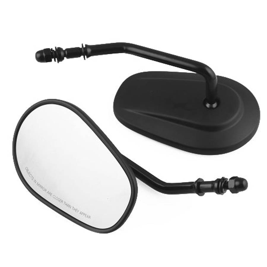 MB-MR008-BK Motorcycle Modified Rotatable Matt Rear View Mirror Set for Harley Davidson XL 883 12...