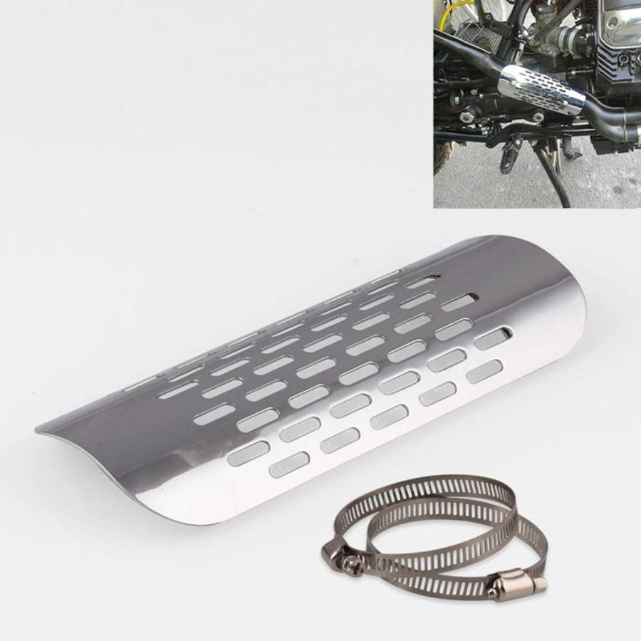 MB-EX014-S Motorcycle Modification Accessories Iron 75mm Exhaust Pipe Heat Shield for Kawasaki, M...