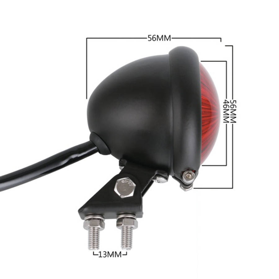 Speedpark 12V Motorcycle Modified Tail Light Brake Light for Harley, For Harley(Black), For Harle...