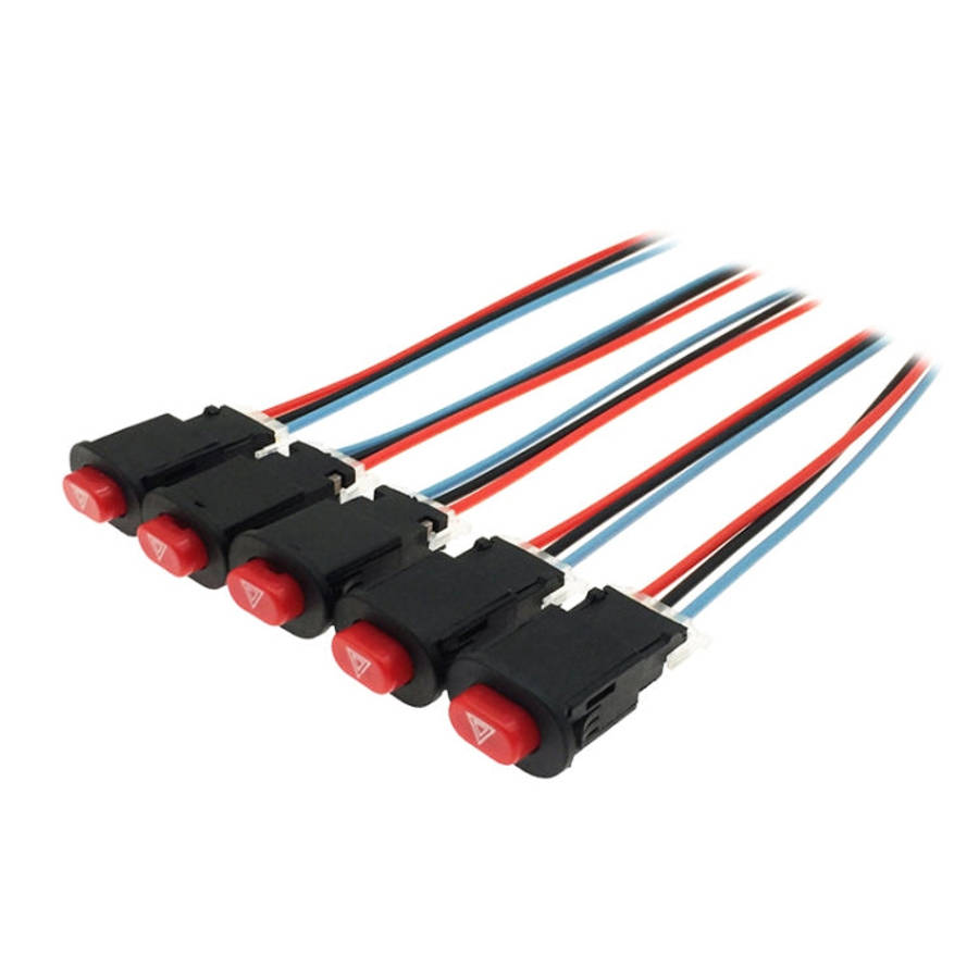 5 PCS Motorcycle sScooter Modified Double Flashing Warning Light Switch, Double Flashing Warning ...
