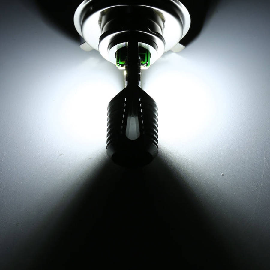 H4 DC12V / 7.4W Motorcycle LED Headlight with 24LEDs SMD-3030 Lamp Beads, H4 Style 2 (White Light...