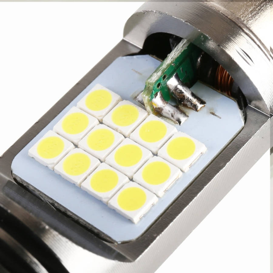 PX15D DC12V / 7.4W Motorcycle LED Headlight with 24LEDs SMD-3030 Lamp Beads, PX15D Style 2 (White...