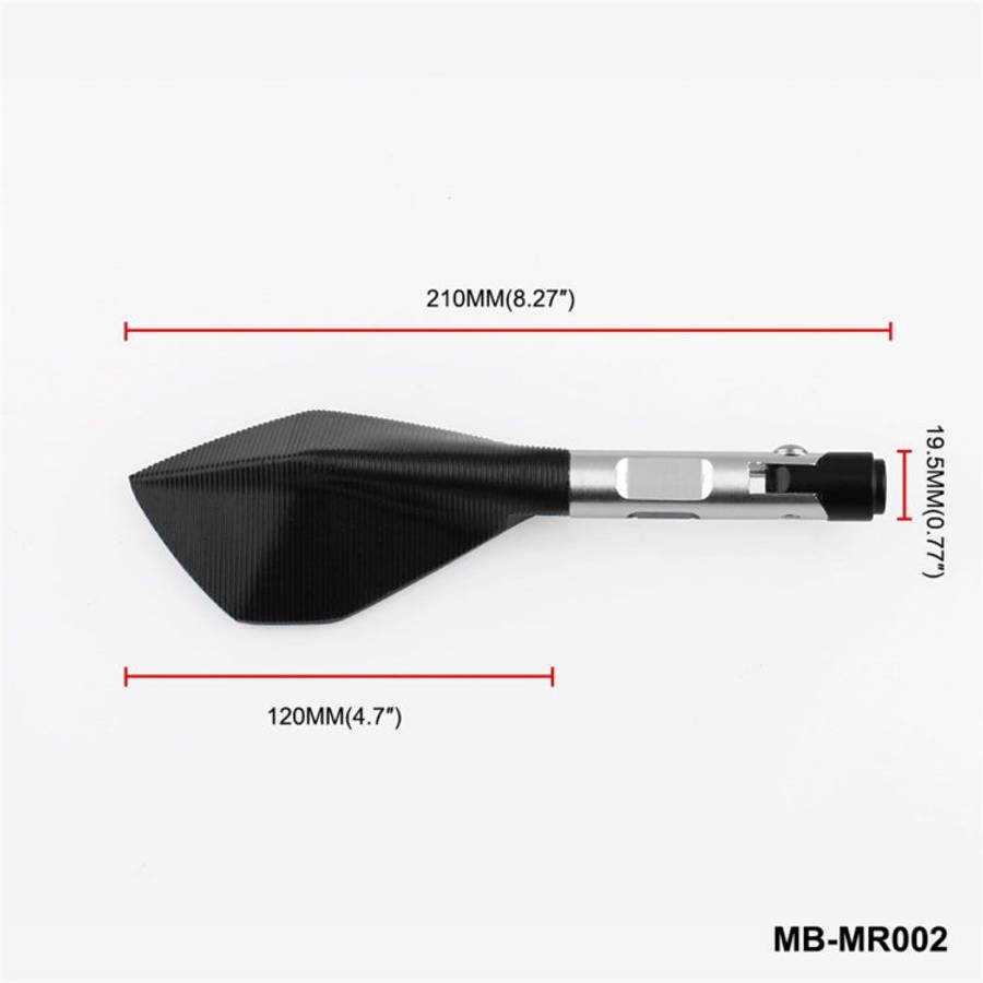 Modified Motorcycle Aluminium Alloy Rhombus Reflective Light Side Rearview Mirror