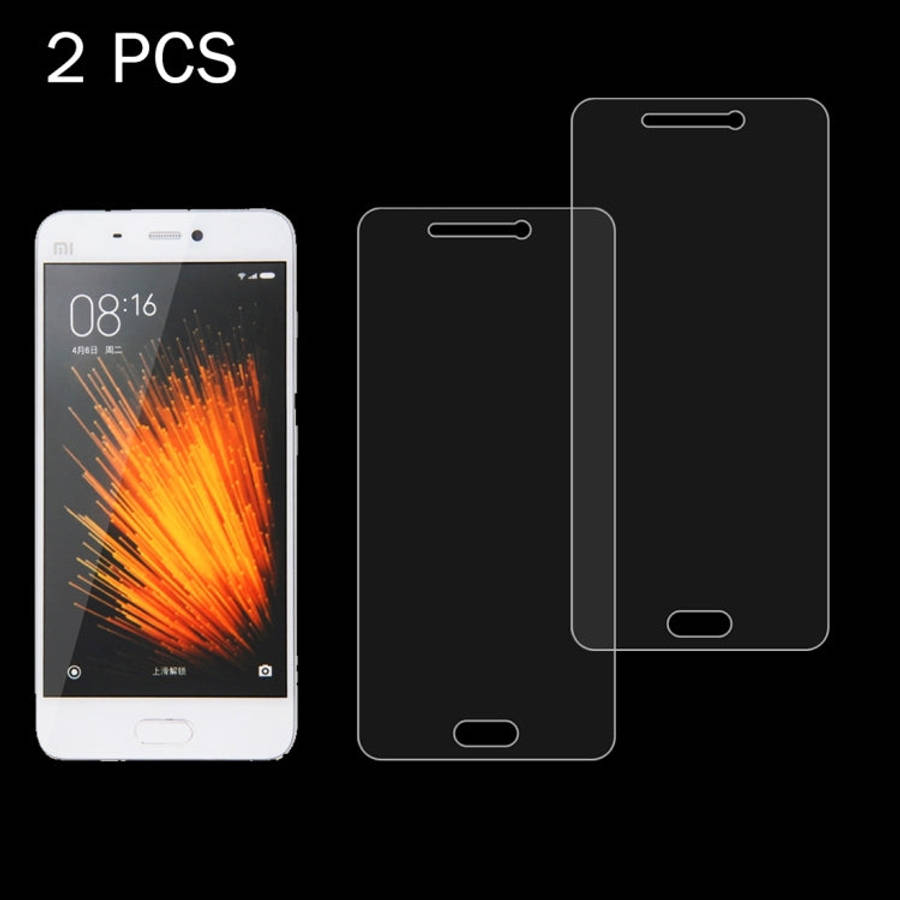 2 PCS for Xiaomi Mi 5 0.26mm 9H Surface Hardness 2.5D Explosion-proof Tempered Glass Screen Film,...