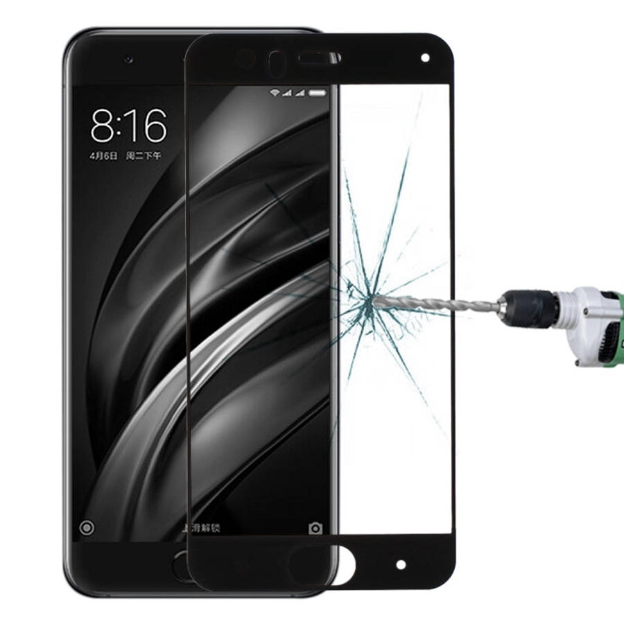 For Xiaomi  Mi 6 0.33mm 9H Surface Hardness Silk-screen Full Screen Tempered Glass Screen Protect...
