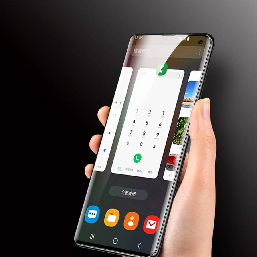 UV Liquid Curved Full Glue Tempered Glass for Galaxy S10,Support Fingerprint Unlock, For Galaxy S...