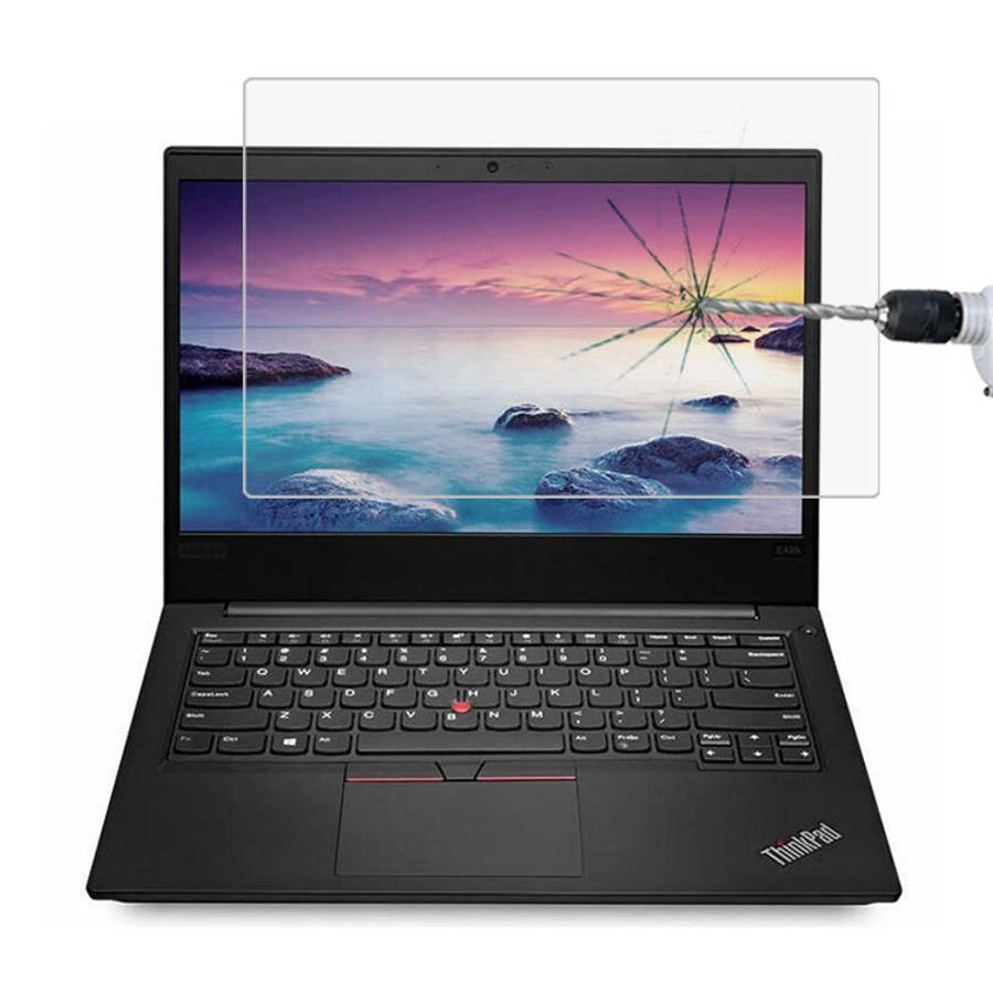 0.4mm 9H Surface Hardness Full Screen Tempered Glass Film for Lenovo ThinkPad E485 14 inch, Lenov...