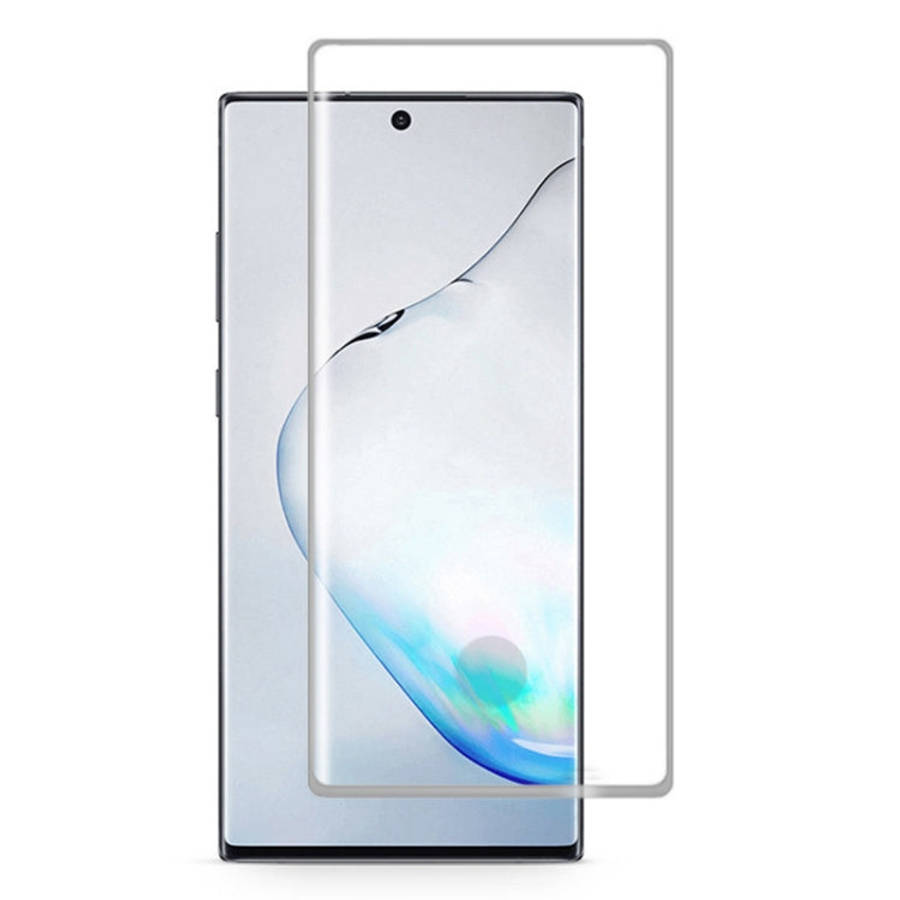 For Galaxy Note 10 3D Curved Edge Glue Curved Full Screen Tempered Glass Film, Fingerprint Unlock...