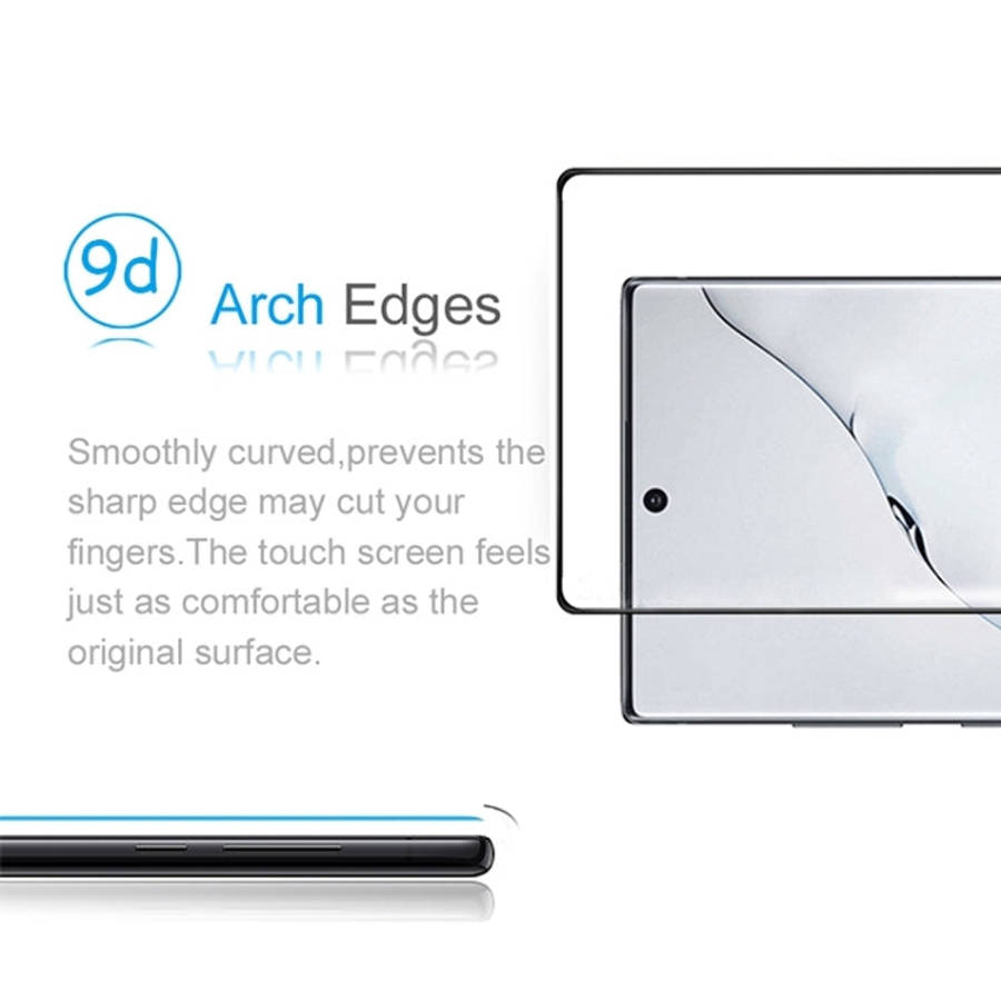 For Galaxy Note 10+ Full Glue 3D Curved Edge Tempered Glass Film, Fingerprint Unlock Is Supported...
