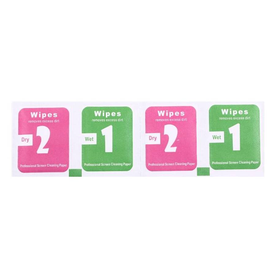 300pcs Dry-Wet Wipes Screen Protectors Accessories Alcohol for Pad Mobile Phone Watch Screen Clea...