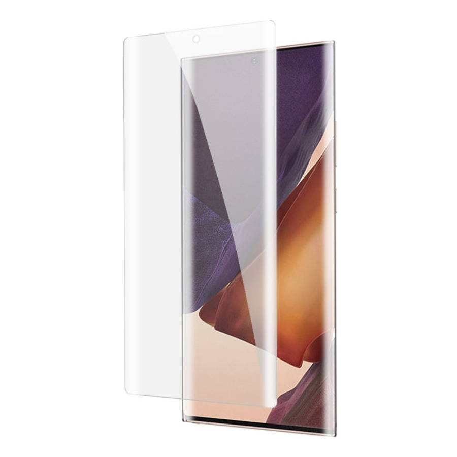 For Samsung Galaxy Note20 Ultra 9H 3D Full Screen UV Liquid Curved Tempered Glass, For Samsung Ga...