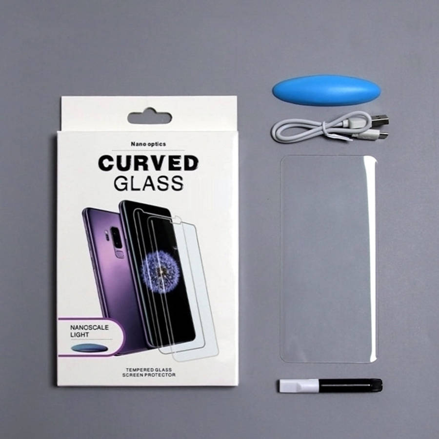 For Samsung Galaxy Note20 Ultra 9H 3D Full Screen UV Liquid Curved Tempered Glass, For Samsung Ga...