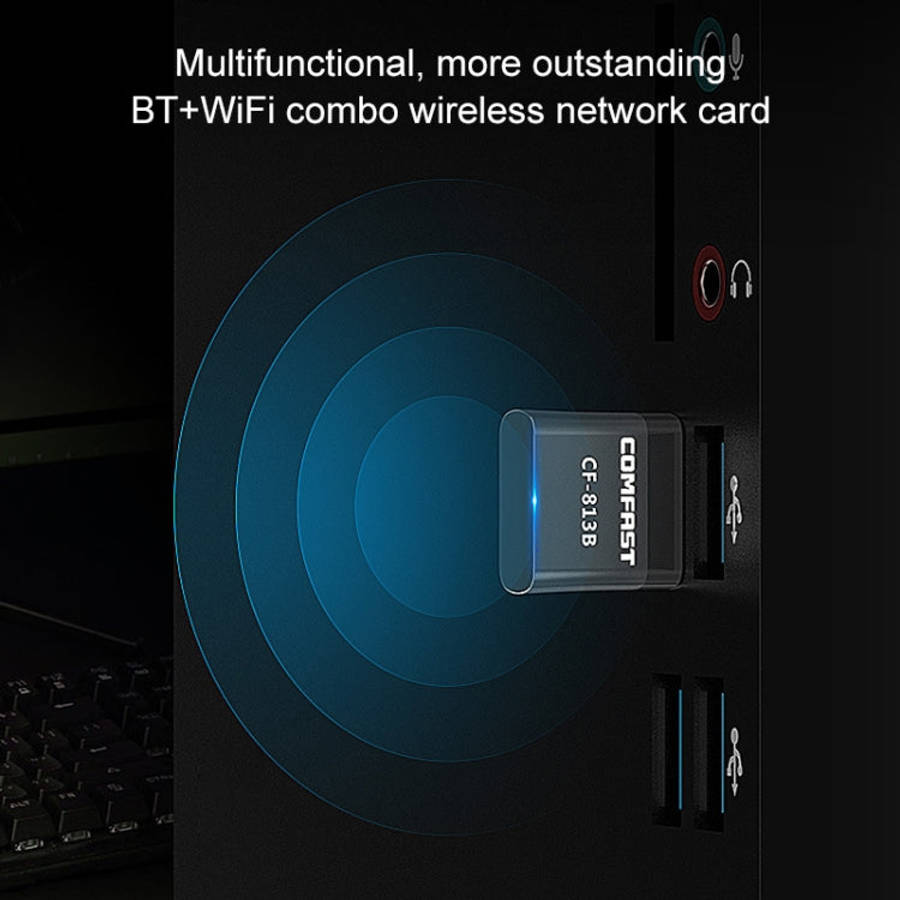 COMFAST CF-813B 650Mbps Dual-band Bluetooth Wifi USB Network Adapter, CF-813B