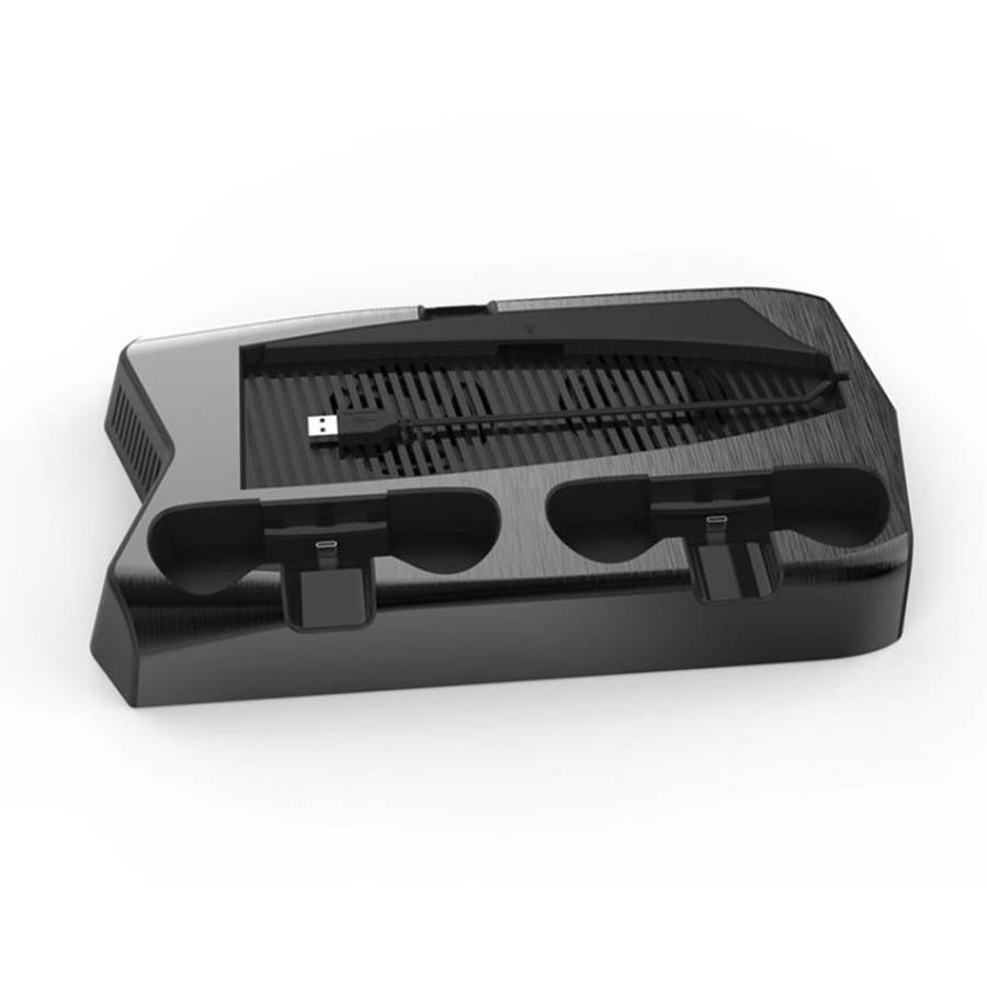 KJH P5-010-2 Multi-function Charging Cooling Fan Base with Storage Tray Bracket For PS5 De / UHD,...