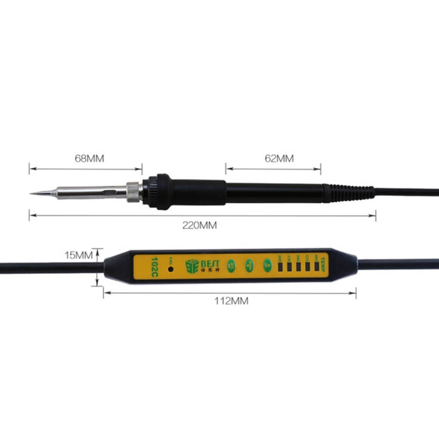 BEST Adjustable Temperature Electric Soldering Iron Welding Solder Station Heat Pencil, EU Plug, ...