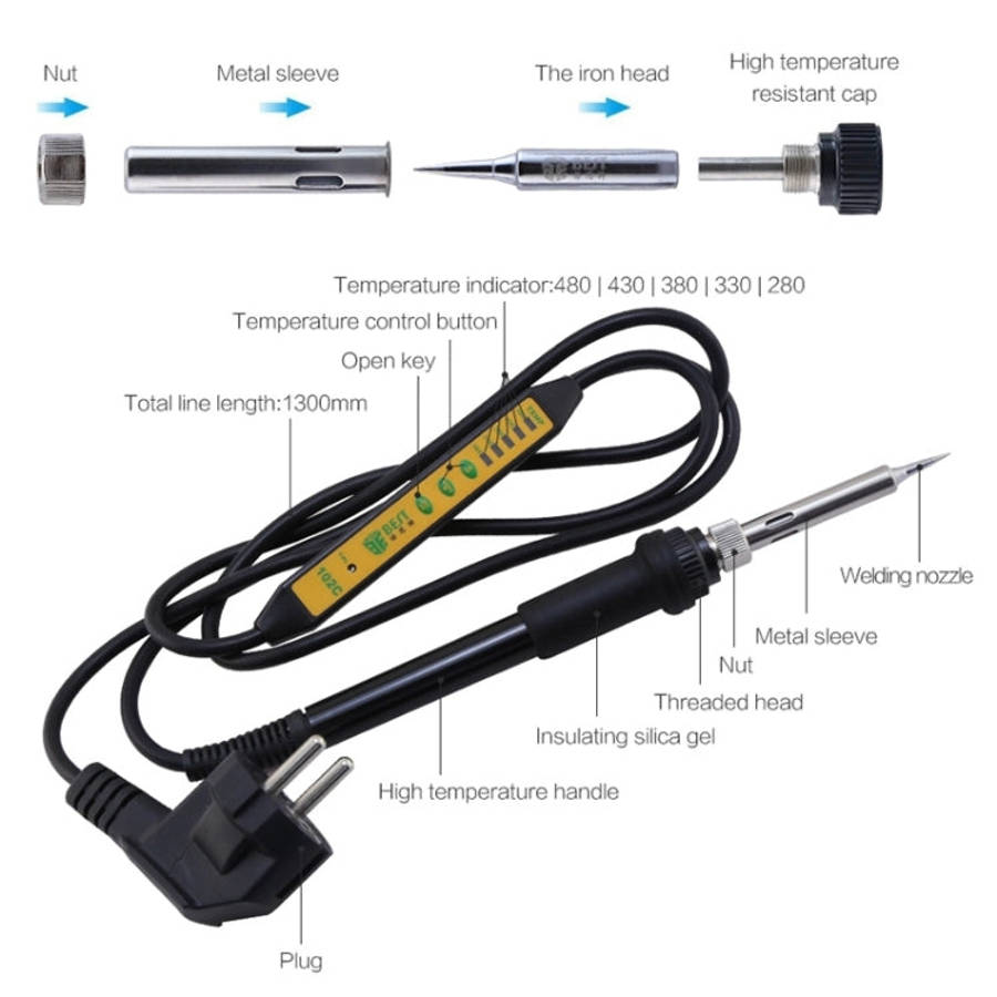 BEST Adjustable Temperature Electric Soldering Iron Welding Solder Station Heat Pencil, EU Plug, ...