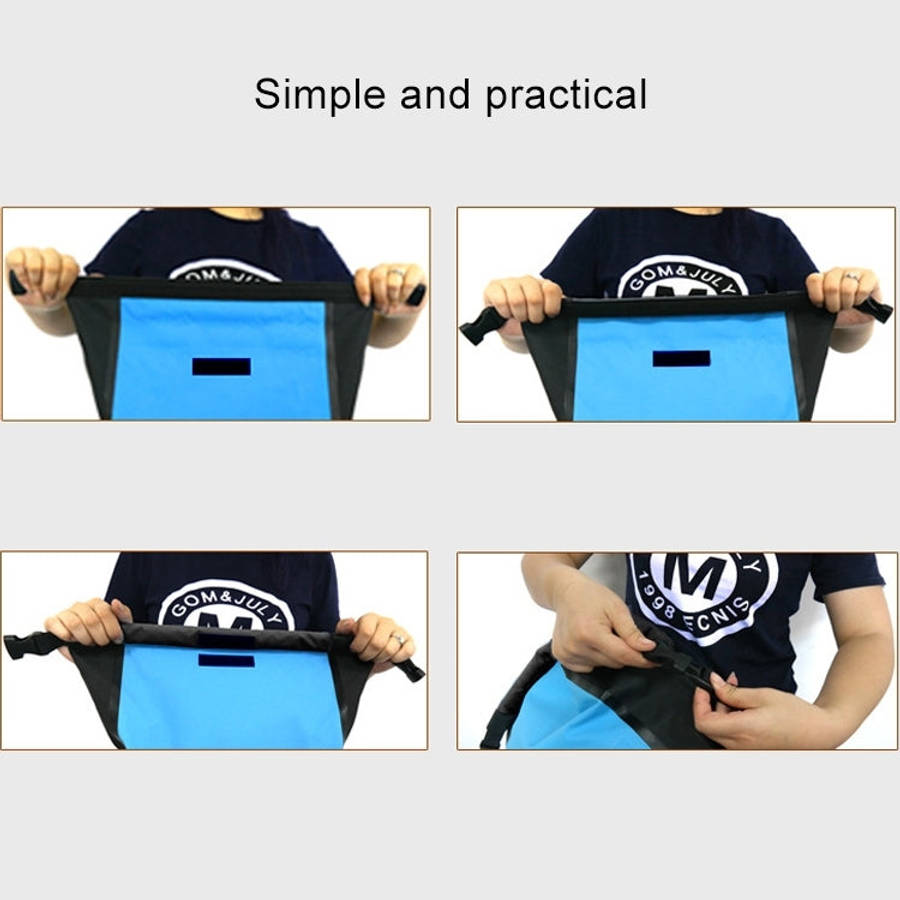 Outdoor Folding Double Shoulder Bag Dry Sack PVC Waterproof  Backpack, Capacity: 25L
