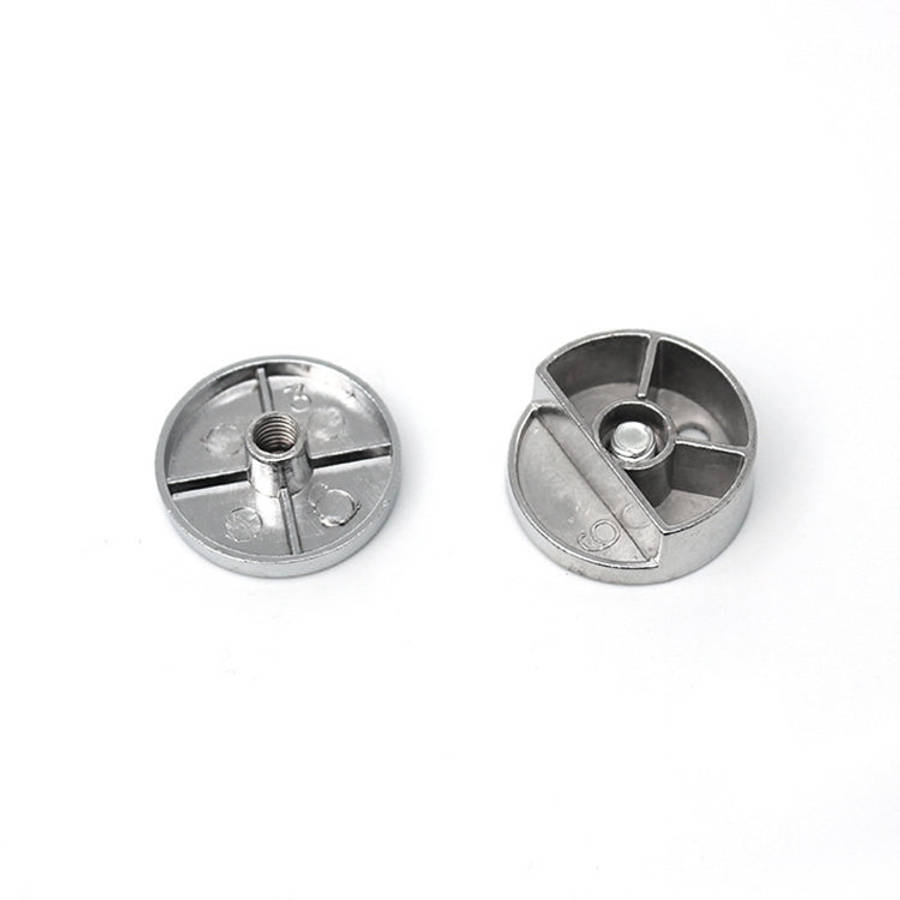 10 PCS Circular Glass Mirror Holder Buckle Fixing Accessories with Screw & Rubber Plug, Circular,...