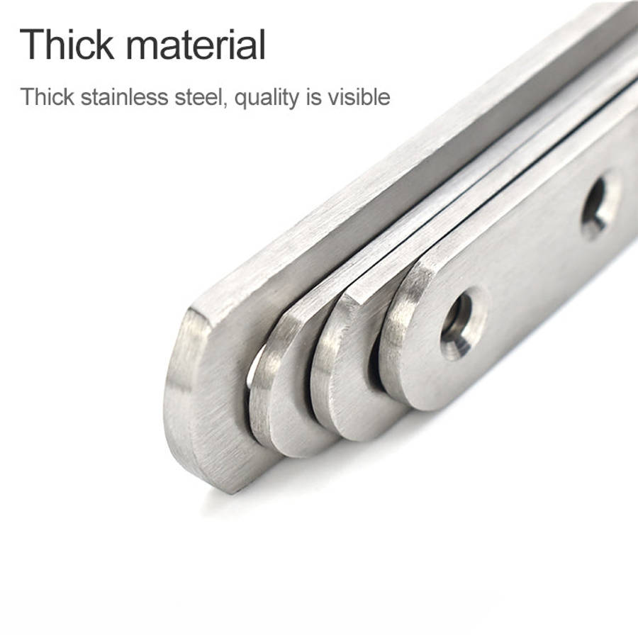 10 PCS Stainless Steel Connection Code Straight Connecting Piece, Number: 13, 13