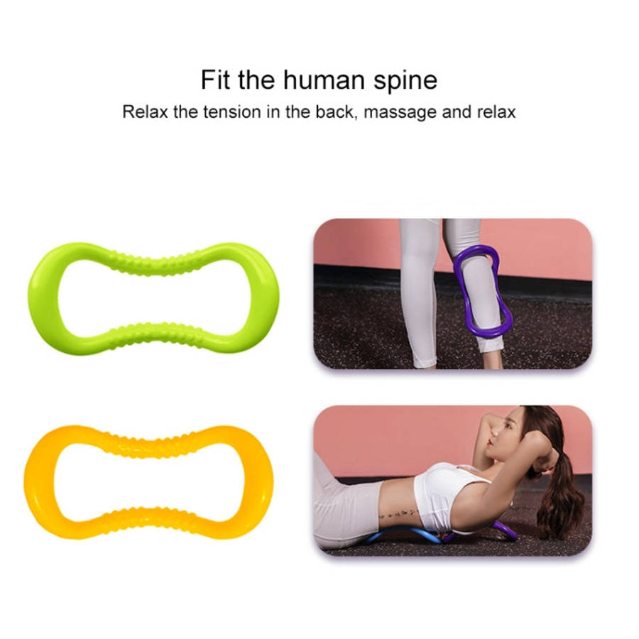 2 PCS PP Double Massage Point Yoga Circle Fascia Stretching Ring Pilates Resistance Ring, Light Pink