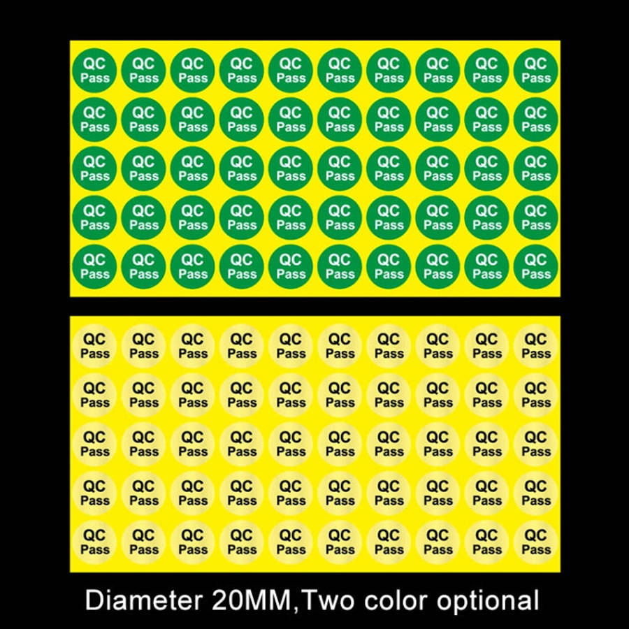 1000 PCS Round Shape QC Pass Sticker QC Pass Label